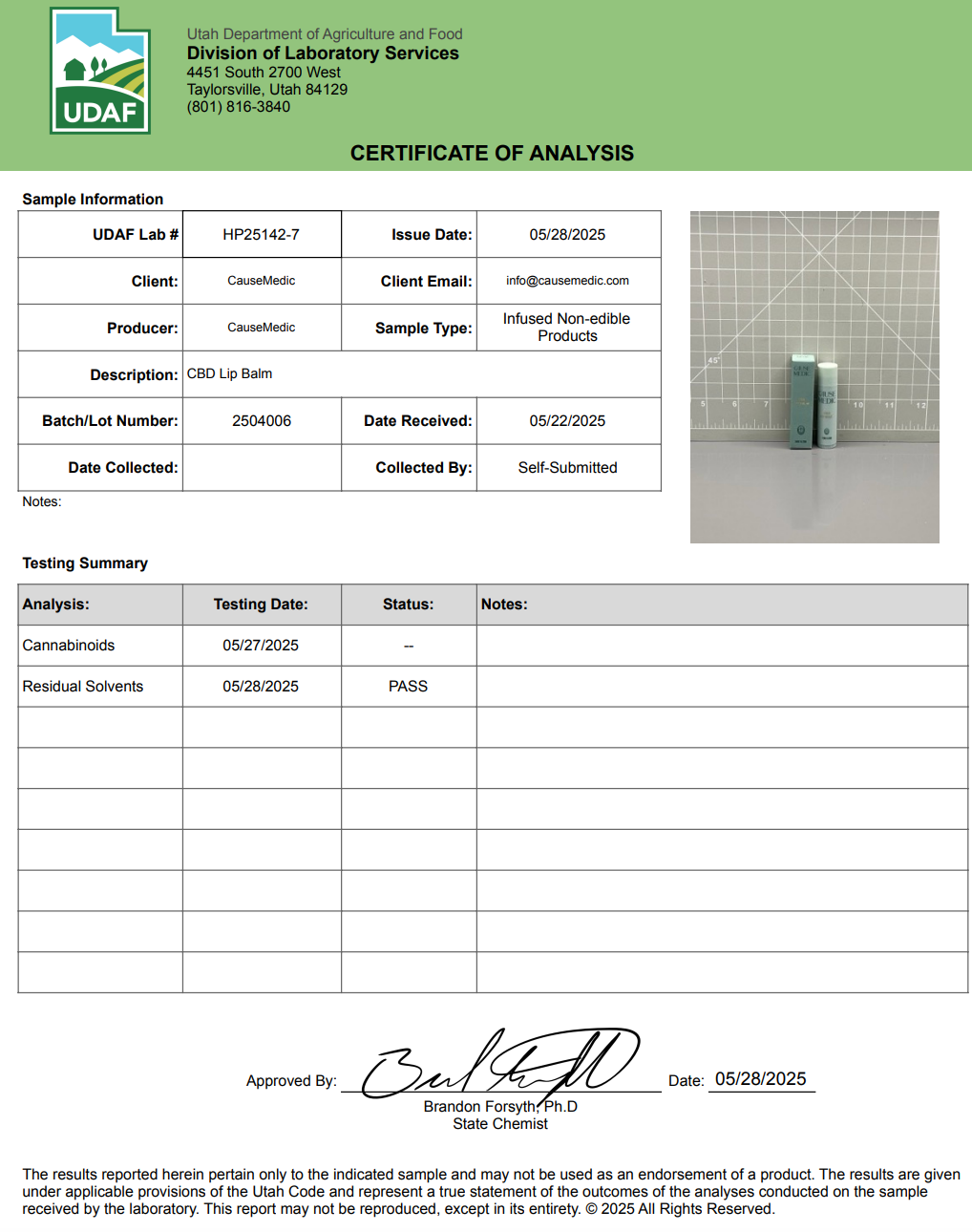 CBD Lip Balm | Cause + Medic